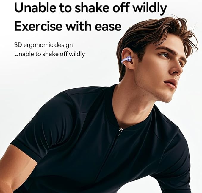 2026 New Bone Conduction Non-Ear Bluetooth Earphones, Clip-on Style, Digital Display, Long Battery Life, M91 Earphones, Compatible with Huawei